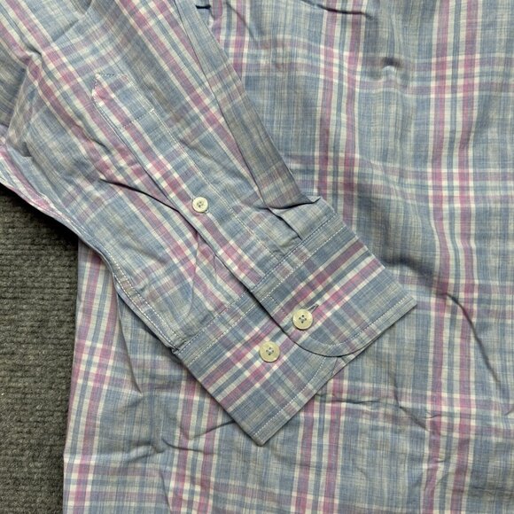 UNTUCKit Lombardy Shirt Mens 2XL Multicolor Plaid Long Sleeve Button Up New - Picture 3 of 13